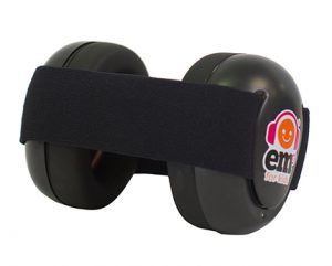 Ems for Kids Baby Earmuffs - Black on Black