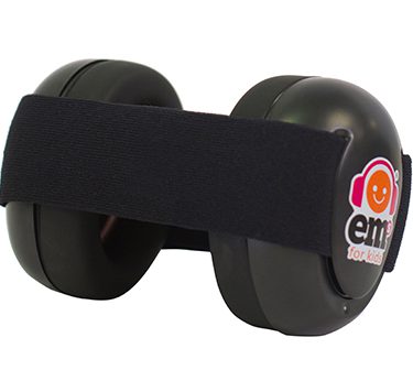 Ems for Kids Baby Earmuffs - Black on Black