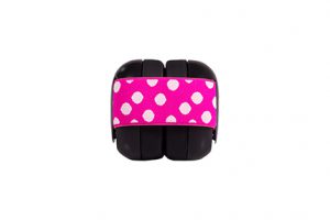 Ems for Kids Baby Earmuffs - Pink:White on Black Compact