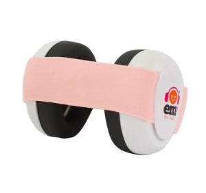 Baby Earmuffs - White with Coral 2021