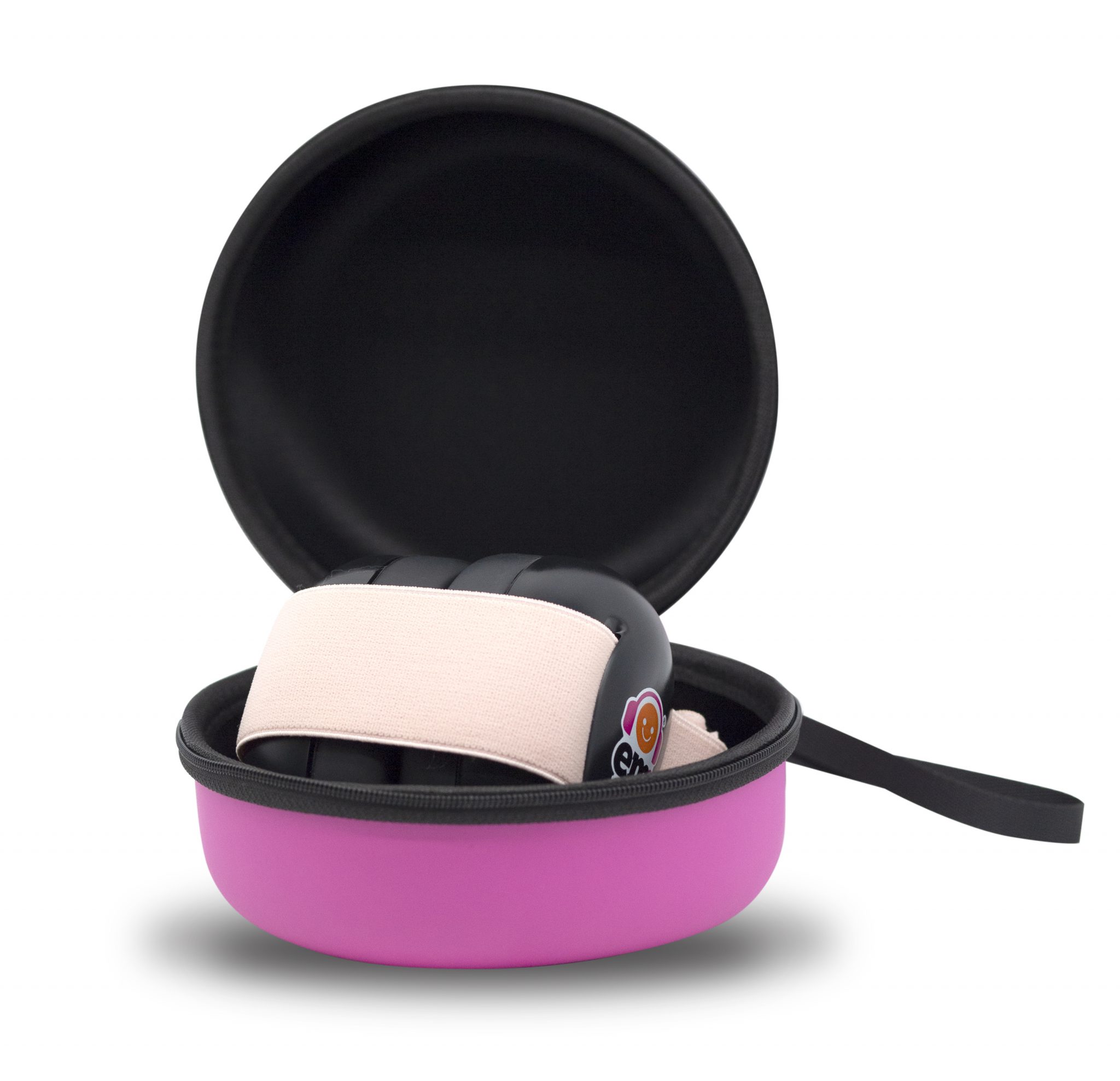 Baby Earmuffs White with Coral Ems for Kids Earmuffs